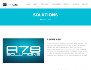 a78solutions.com screenshot