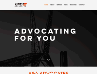 aa-advocates.com screenshot