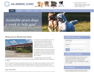 aa-animalclinic.com screenshot