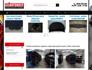 aa-autodiely.sk screenshot