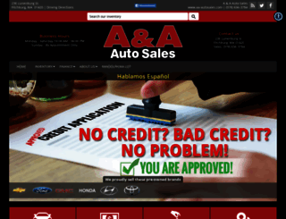 aa-autosales.com screenshot