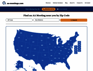 aa-meetings.com screenshot