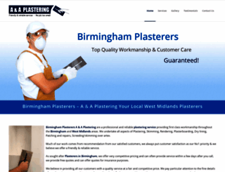 aa-plastering.co.uk screenshot