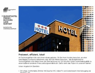 aaa-budgethotel.de screenshot