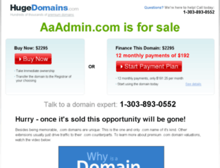 aaadmin.com screenshot