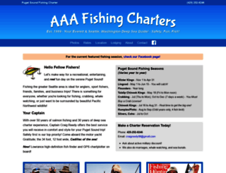 aaafishingcharters.com screenshot