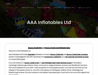 aaainflatables.co.uk screenshot