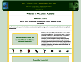 aaaonlineauctions.com screenshot