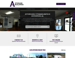 aaastoragebuildings.com screenshot