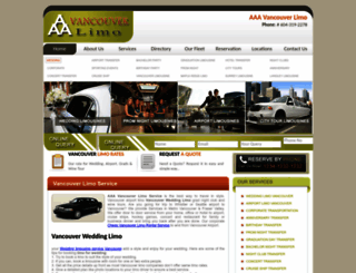 aaavancouverlimo.ca screenshot