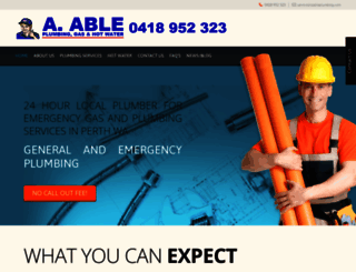 aableplumbing.com screenshot