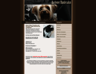 aachener-hundesalon.de screenshot