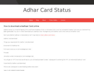 aadharcardstatus.webs.com screenshot
