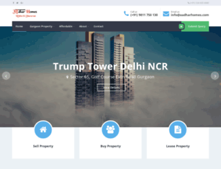aadharhomes.com screenshot