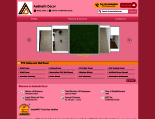 aadinathdecors.com screenshot