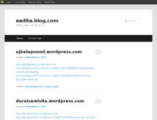 aadita.blog.com screenshot
