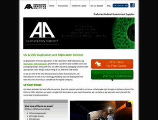 aaduplication.com.au screenshot