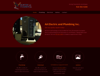 aaelectricandplumbing.com screenshot
