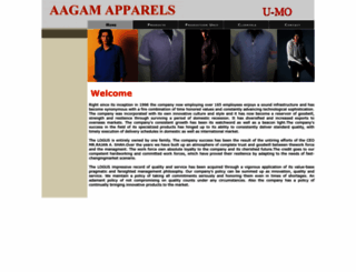 aagamapparels.com screenshot