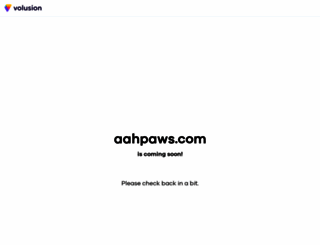 aahpaws.com screenshot