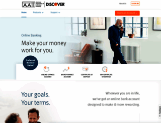 aaii.discoverbank.com screenshot