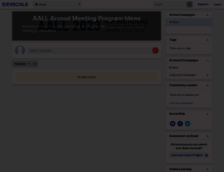 aall-ampc.ideascale.com screenshot