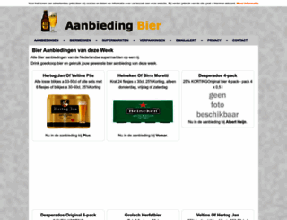 aanbiedingbier.nl screenshot