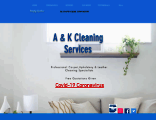 aandkcleaningservices.com screenshot
