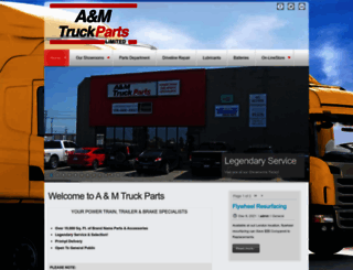 aandmtruckparts.com screenshot