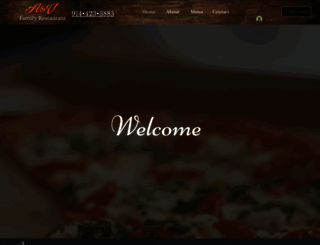 aandvpizzeriarestaurant.com screenshot
