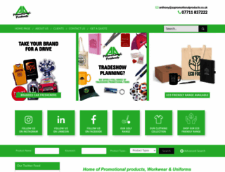 aapromotionalproducts.co.uk screenshot