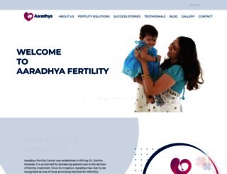 aaradhyafertility.com screenshot
