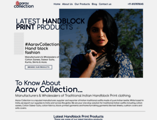 aaravcollection.com screenshot