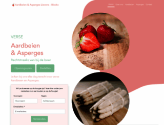 aardbeien-asperges.be screenshot