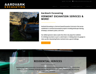 aardvarkexcavating.com screenshot