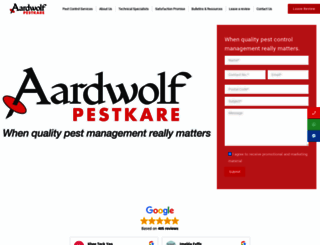 aardwolfpestkare.com screenshot