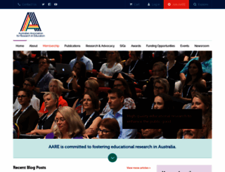 aare.edu.au screenshot