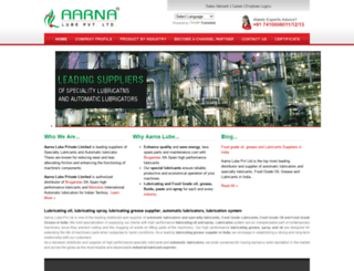 aarnalube.com screenshot