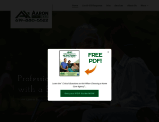 aaron-homecare.com screenshot