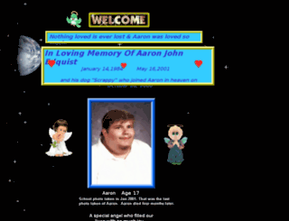 aaronedquistmemorial.com screenshot