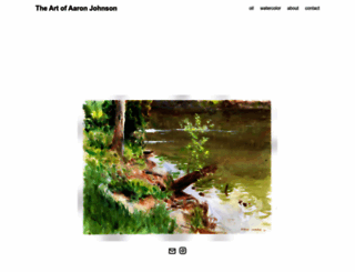 aaronjohnsonartist.com screenshot