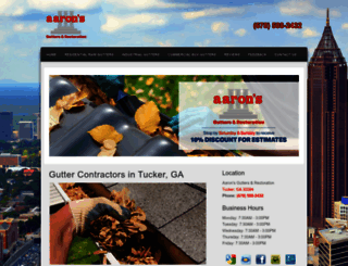 aarons-gutters.com screenshot