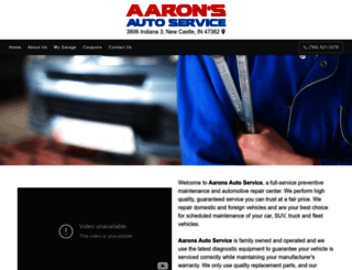 aaronsautoservices.com screenshot