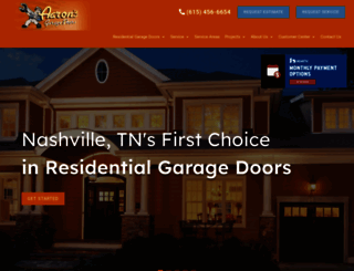 aaronsdoorservice.com screenshot