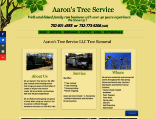 aaronstreesandfirewood.com screenshot
