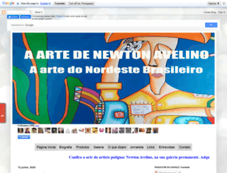 aartedenewtonavelino.com screenshot
