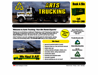 aartstrucking.ca screenshot