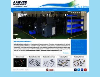 aarveeprecision.com screenshot