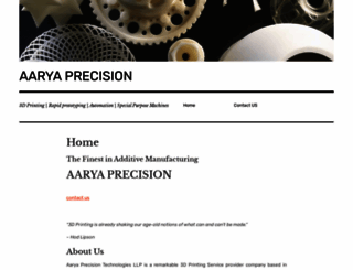 aaryaprecision.com screenshot