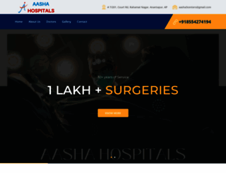 aashahospitals.com screenshot